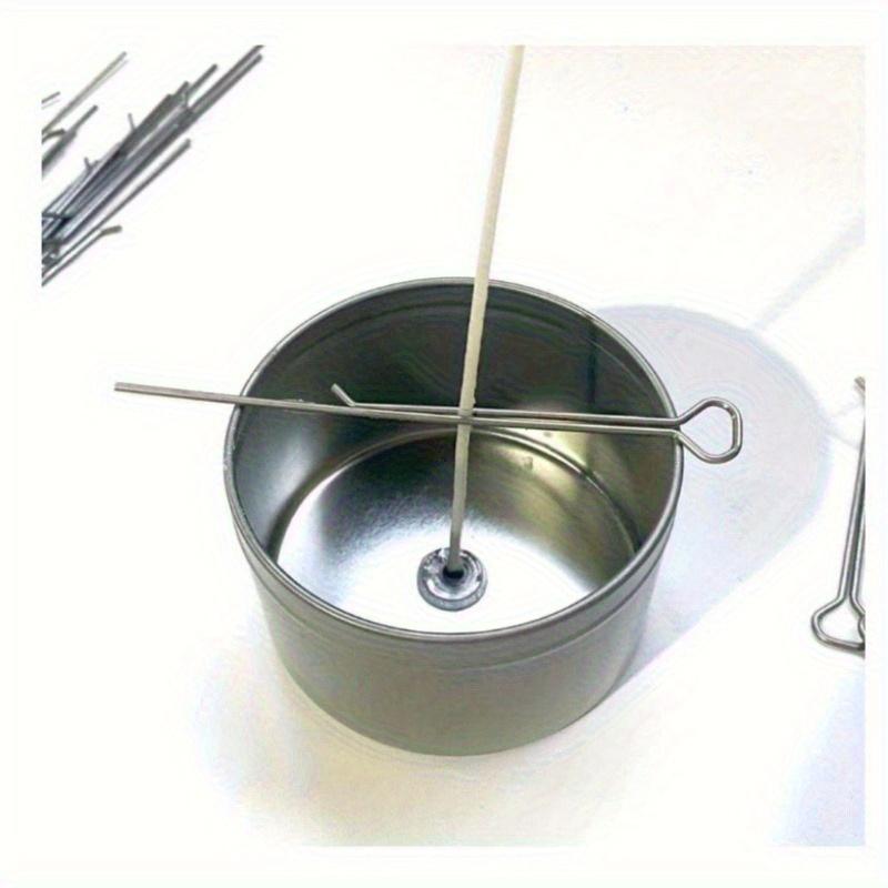 10Pcs 4.3 Inch Candle Wick Holders Clip Wick Fixer Stainless Steel Holders for Candle Making Metal Wick Centering Device Tools