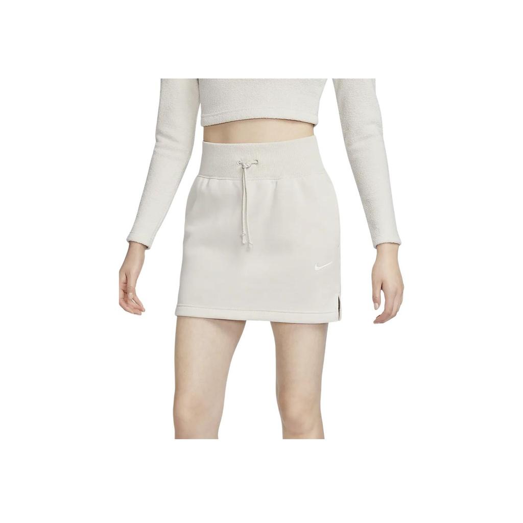 New Nike Sportswear Phoenix Fleece Casual Short Skirts Women's Light Rosewood Umber FV6319-104