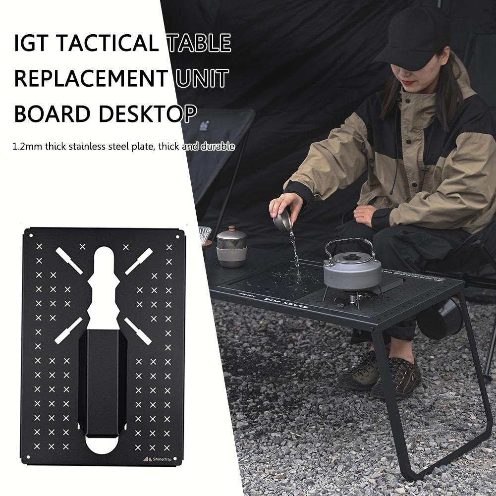 

Outdoor IGT Tables Unit Accessories Camping Equipment for IGT Mobile Kitchen Stainless Steel Table Board Outdoor Camping Table