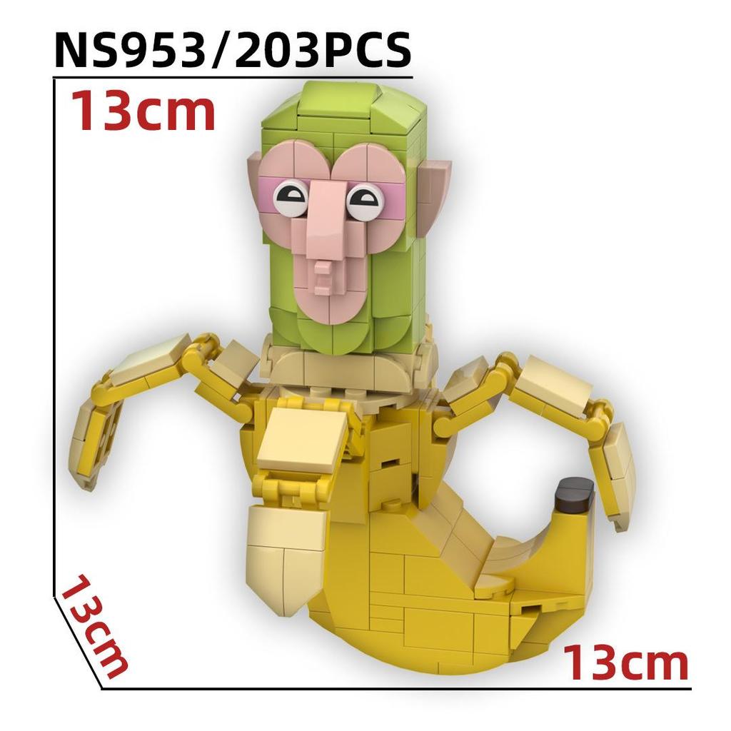 Tung Tung Tung Sahur Figure Building Blocks Tralalero Tralala Shark Toy Figure Lirili Larila Toy Bombardiro Crocodilo Gift