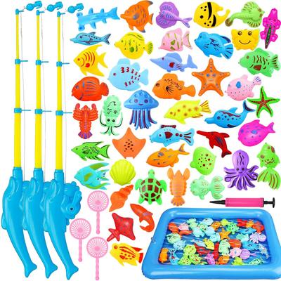 Set da Gioco di Pesca Giocattolo d'Acqua per Bagno e Piscina Include Pesca Magnetica Estensibile Perfetto per la Pesca e come Giocattolo Educativo da Giardino Popolare per Ragazzi e