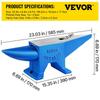 Pro Horn Anvil 88.2LBS/40KG Weight Steel Anvil Blacksmith 600mm Length Blacksmith Anvil, Portable Rugged Cast Iron Anvil Blacksmith Anvil Stable
