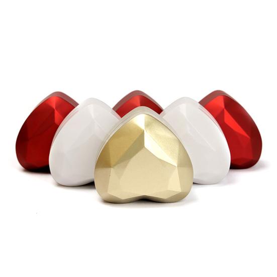 Heart LED Light Engagement Ring Bracelet Holder Jewelry Display Box Storage Case