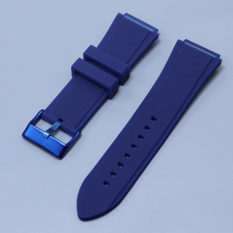 Substitute Gels Black Watch Band W0247G3 W0040G3 W0040G7 Waterproof Silicone Strap Black