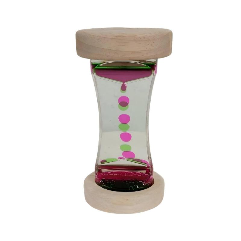 Home Mixed Color Desktop Hourglasses Timer Movement Sensory Toy For Kids Adults Stress Relief Office Decor Liquid Motion Bubbler