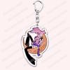 Heiß Populär Anime Cartoon Dämon Figur Schlüsselanhänger für Zubehör Tasche Angel Dust Schlüsselanhänger Ring Schlüsselring Schmuck Fans Freunde Geschenke