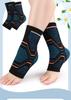 1Pc 3D Knit Elastic Jersey Fabric Ankle Support Compression Sleeve for Outdoor Mountaineering Fitness Sports Stabilization