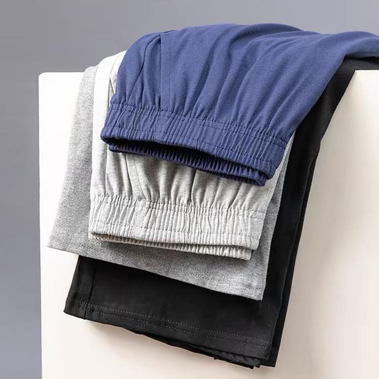 Men's Loose Cotton Pajama Shorts - Summer Large Size