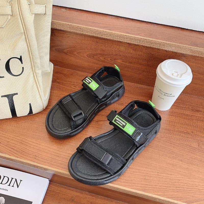 New sports sandals women s summer Korean version muffin thick-soled lightweight student versatile Velcro beach shoes 35-36