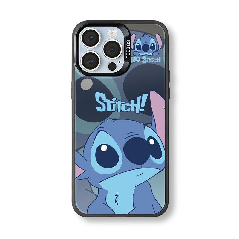 

Сріблястий чохол для телефону зі Стічем для моделей Apple iPhone 17, 16, 15, 14, 13, 12 Pro Max – Міжкордонний нішевий дизайн iPhone 15