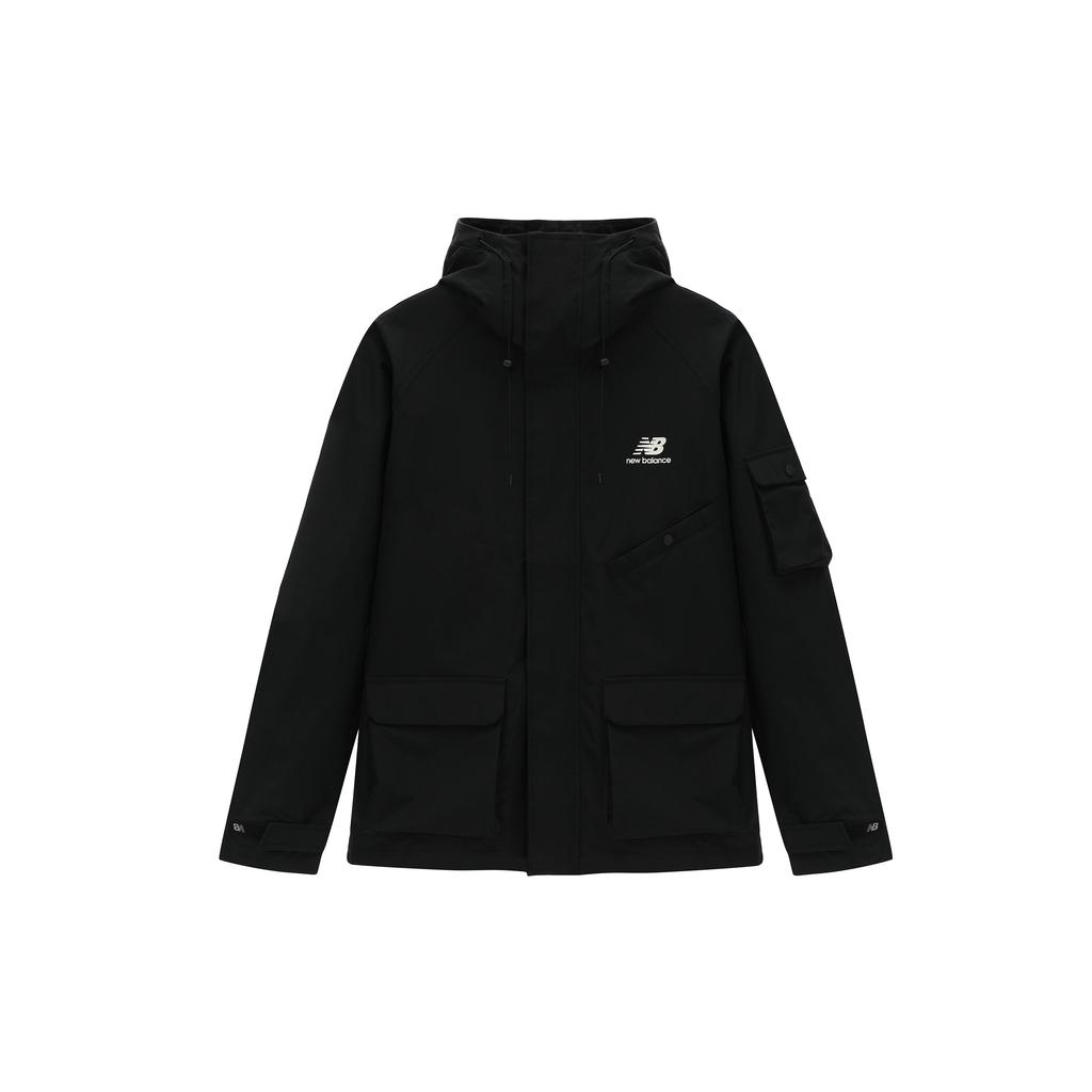 New Balance Jackets Unisex Black Hooded Thickened Other AMJ31320-BK
