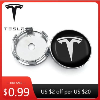 Car Sticker 4Pcs 60mm Auto Wheel Center Hub Tyre Caps 56mm Rim Cover Sticker Badge Emblem for Tesla Model 3 Y S X Personal