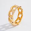 Design Pearl Twist Glossy Spring Buckle Bracelet, Fashionable Style Metal Chain Bracelet