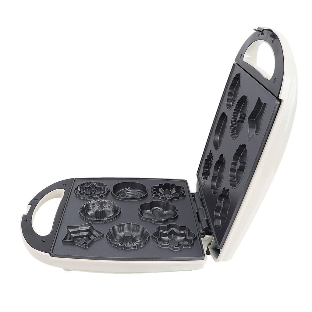 Cookie Maker 8 Hole Multi Shapes Non Stick 1000W Double Sided Heating Breakfast Machine for Pancake