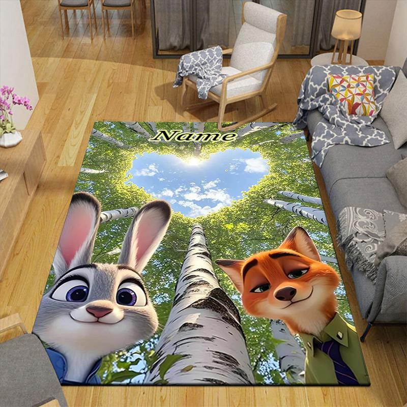 Custom 1Pc Zootopia Friendship Adventure Rug Office Carpet Indoor Outdoor Entrance Doormat Nonslip Soft And Comfortable Living Room D916369
