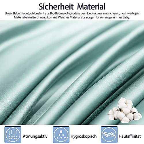 Baby Wrap Carrier, Adjustable Infant Sling with Thickened Shoulder Straps, Ergonomic Support for Newborn to 36 Months