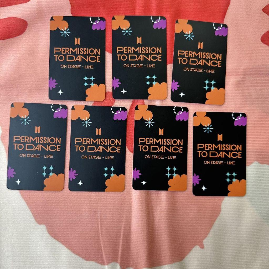 [USED] BTS PTD Limited Edition (Weverse Target Bonus) Trading Cards (7 Pieces)