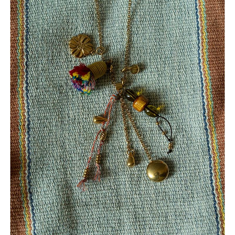 

Ожерелье-подвеска из смолы с радужной веревкой и цветком, модное, в стиле ретро, этническое, цепочка для ключиц, универсальное, с темпераментом, нишевая бижутерия для женщин
