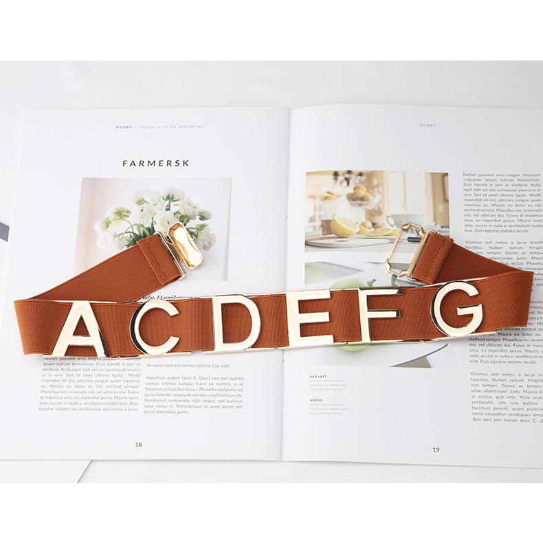 

Эластичный Эластичный Пояс для Пальто Аксессуары Декоративное Платье Костюм Поясная Печать Женщины Осень Зима Тренд Лето Черный верблюд