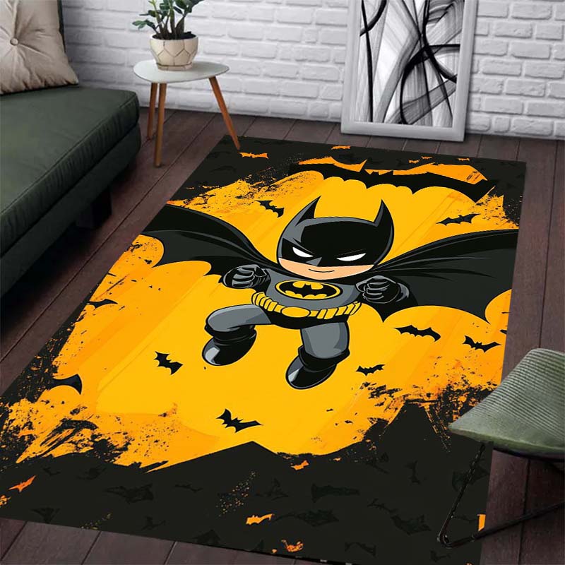 Batman Pattern Rug - Non-slip Kitchen and Outdoor Rug, Yoga Rug, Home and Bedroom Decoration, Birthday Gift 60x90cm