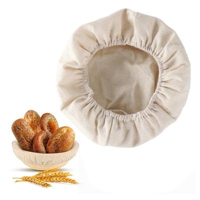 2Pcs Bread-Proofing Basket Cloth Liners Food Grade Non-Stick Home Baking Round Oval Dough Basket Cloth