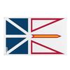 Drapeau - Terre-Neuve-et-Labrador - 90 X 150 Cm - Polyester - Impression Recto/verso - Œillets En Fer