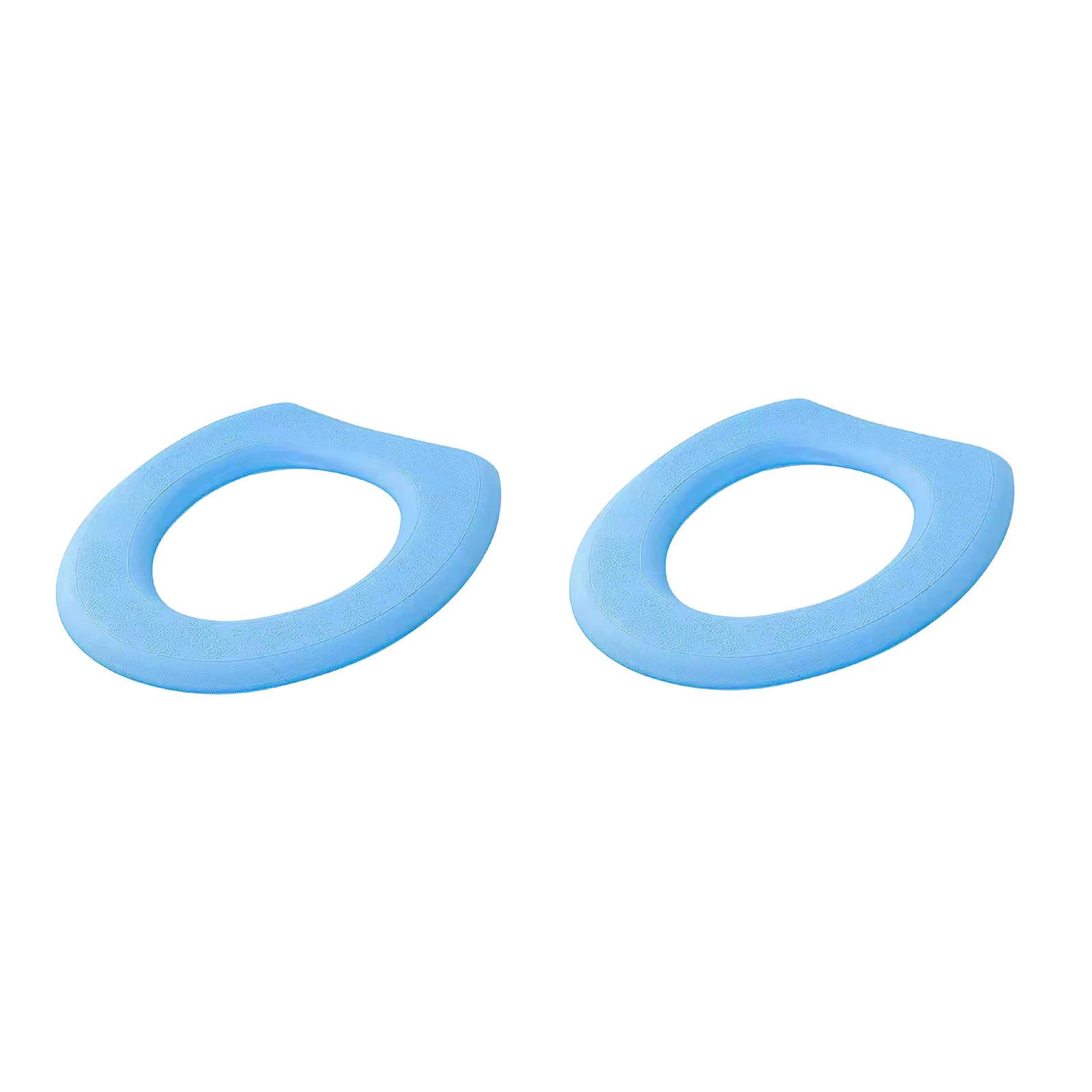 

Bathroom Toilet Seat Closestool Washable Mat Cover Pad Cushion Cover One Size синий
