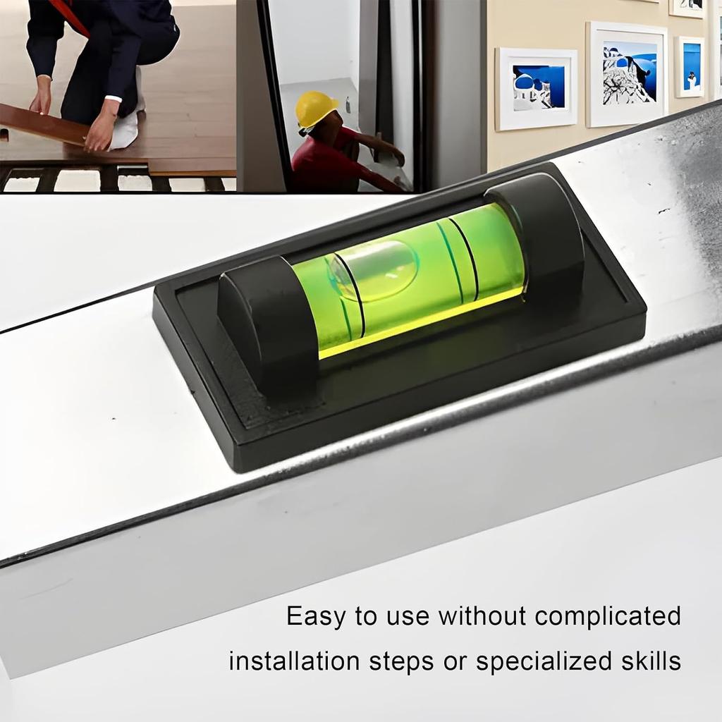 4 PCS RV Standard Levels, Bubble Spirit Level RV Standard Level Indicators Tool with Mounting Holes, Universal Spirit Leveling Tools for Tripod