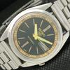 USED VINTAGE SEIKO 5 AUTOMATIC 7009A JAPAN MENS D/D BLACK WATCH 596-a312790-9 SKU596-a312790