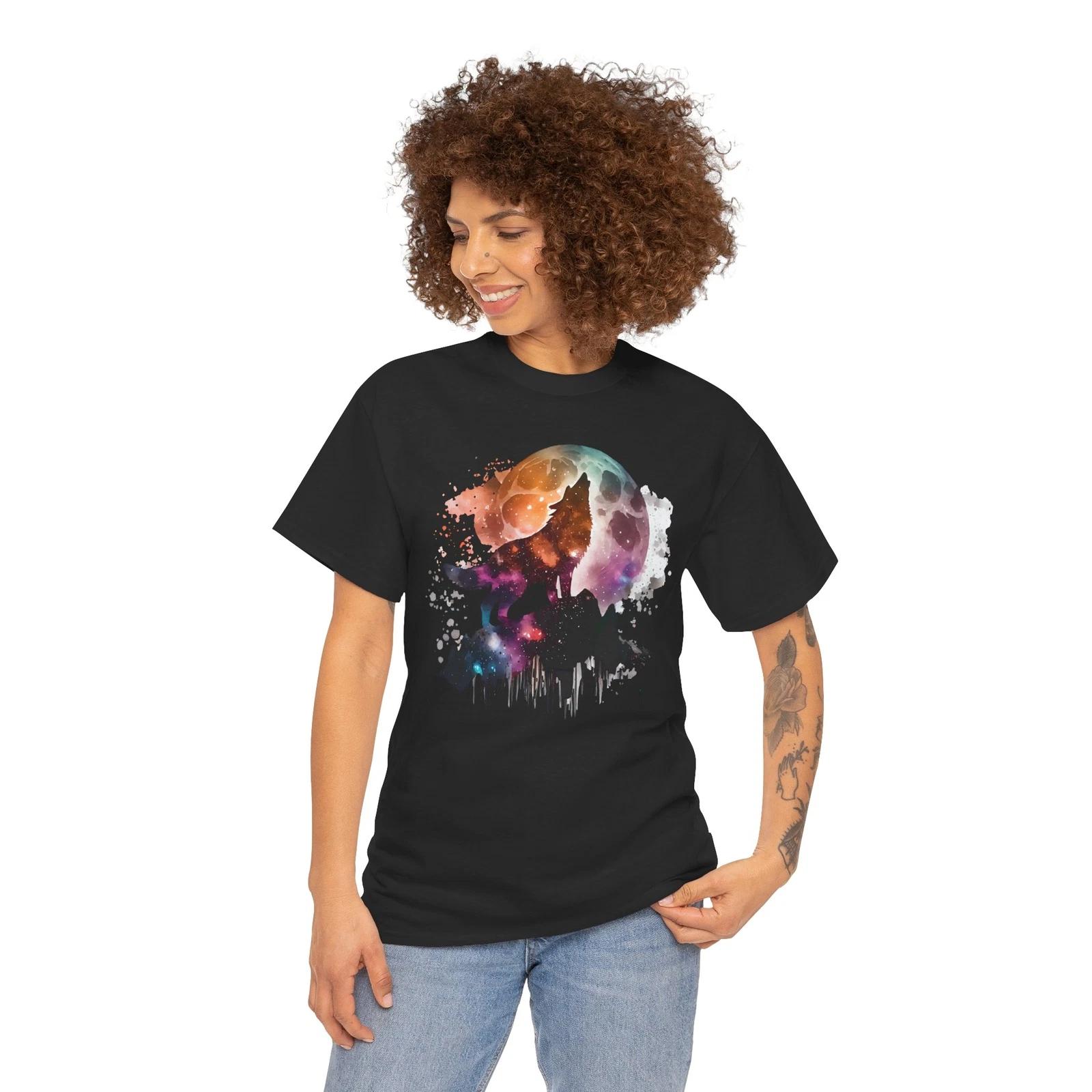 Werewolf howling at the moon Cryptozoology T-Shirt | Cryptid werewolf Shirt M