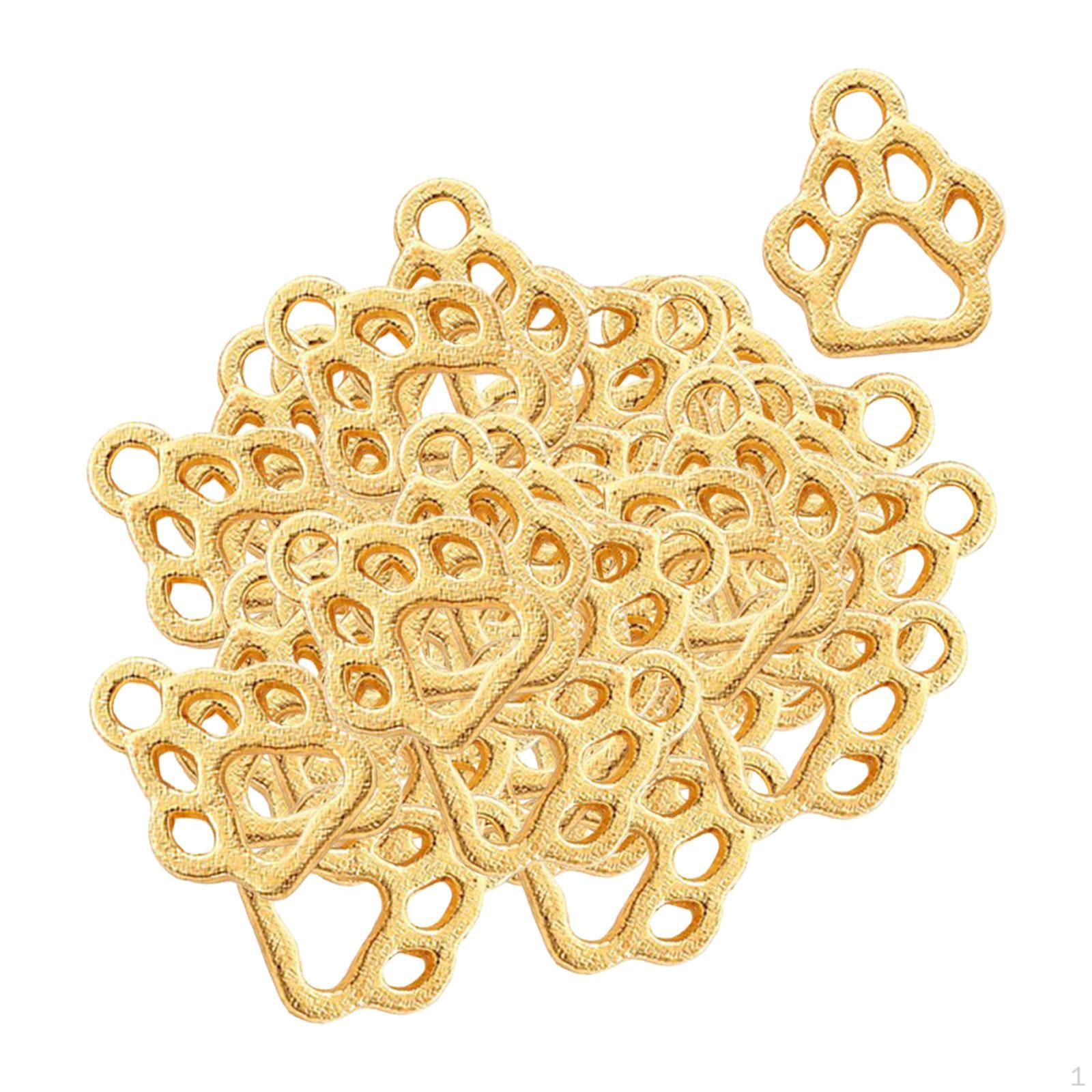 

50 Pendants, Charms, Birthday Gifts, Hair Accessories, Beads for Women, Crafts to Make золотий