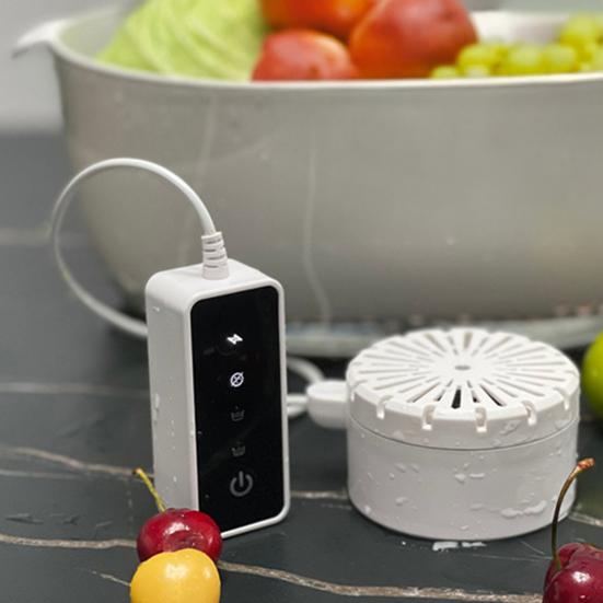 Frukt Grønnsaksvasker Ultralydrenser IPX7 Vanntett Bærbar Batteridrevet Trådløs Frukt Grønnsaksrenser Apparat