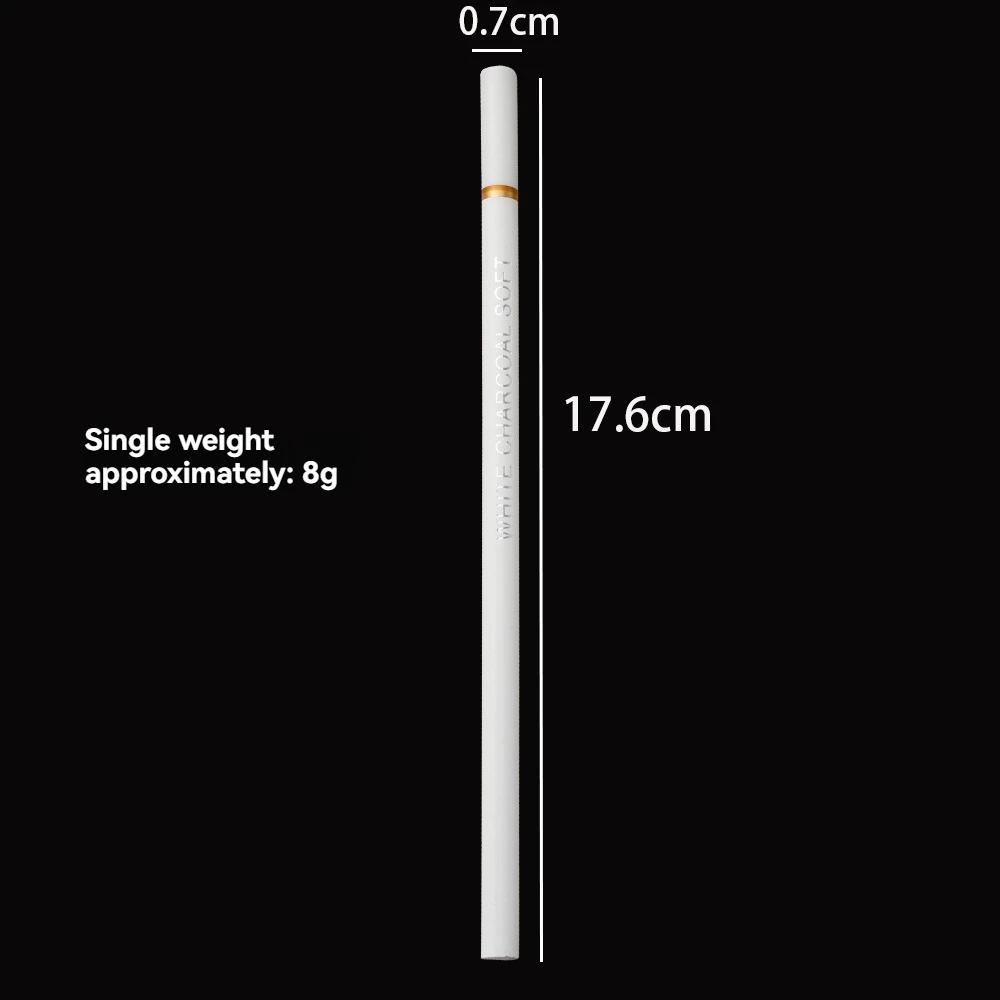 6 Τεμ./σετ Λευκά Μολύβια Καρβουνιού Σετ Σχεδίου Επαγγελματικά Λευκά Μολύβια Σκίτσου για Σχέδιο Σκίτσο Μολύβια Κιμωλίας για Αρχάριους