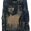 T-shirt vintage années 90 JIM MORRISON The Doors Concert de tournée rock Promo ovp Tie-dye Lavage à l'acide taille XL