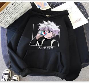 Killua full-time hunter HUNTER x HUNTER hooded sweater HUNTER candy-colored top