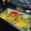 Pippi Longstocking Custom Name Large Size Mouse Pad Large Gaming Table Cushion Non-slip Laptop Tablet Big Mousepad XXL Mat Mini PC Playmat With Lock E