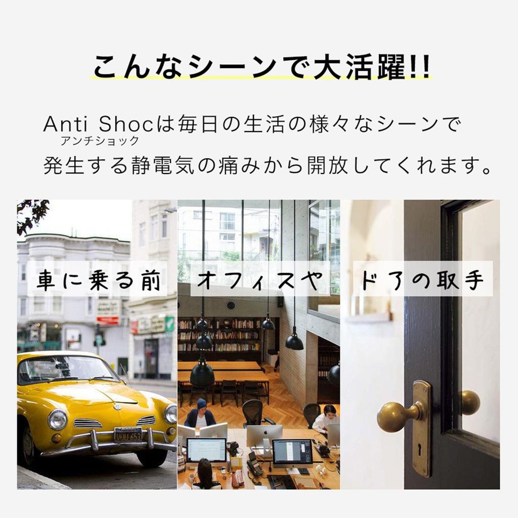 Static Elimination Key Chain Anti Shoc Car Light Removal Notice Key Chain [Lauda] (Brass/Battery Required) Anti-Static AS-0001