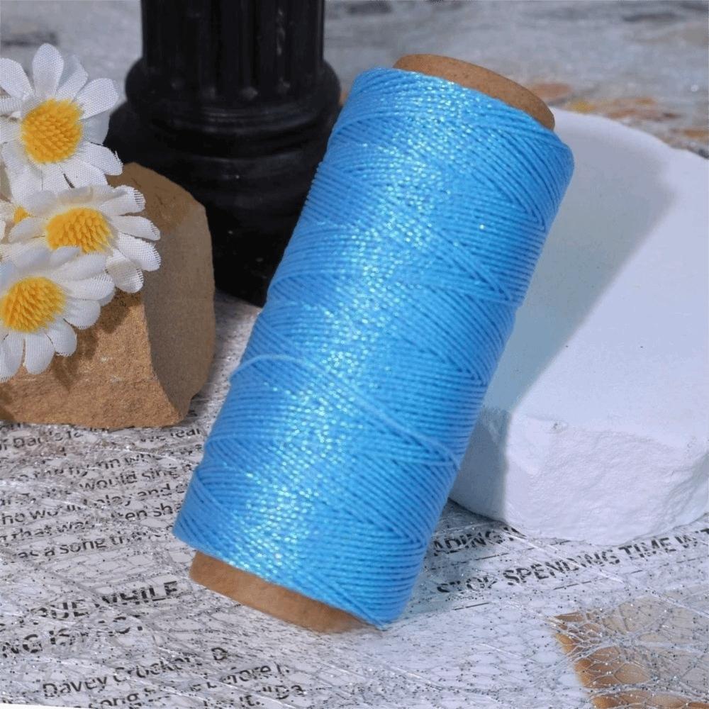 Colorful Glow in The Dark Thread Luminous Beading Trim Cord For Friendship Bracelets темно-синий