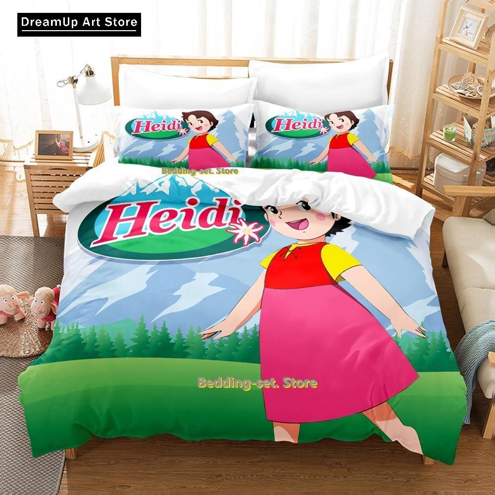 3D Print Fashion Elfin Heidi Bedding Set Boys Girls Twin Queen Full Size Duvet Cover Pillowcase Bed Adult Bedroom