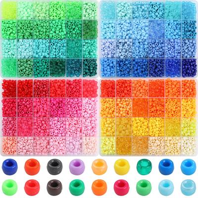 2400 Pezzi Perline Acriliche in Scatola, per Braccialetti Collane Gioielli Fai da Te