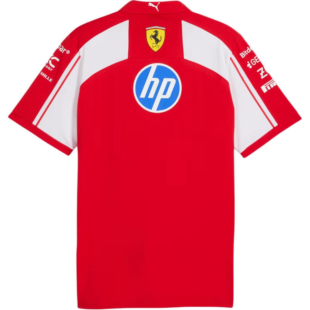 Puma Polo Scuderia Ferrari Hp Replica Color Block Unisex Polo Shirts 713829-01