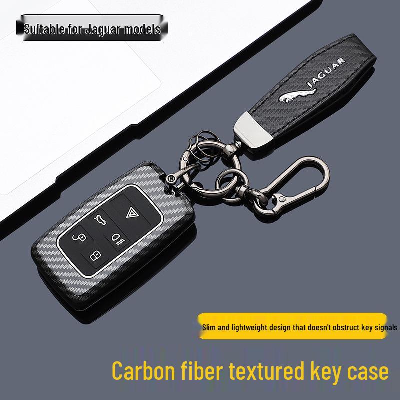 Premium Carbon Fiber Key Case for Jaguar XFL/XEL/XJL/EPACE/FPACE