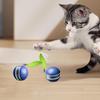Interactive Cat Toy Ball 2-Speed Type-C Rechargeable Smart Pet Games Moving Cat Toys With Tail For Home Outdoor Play Training