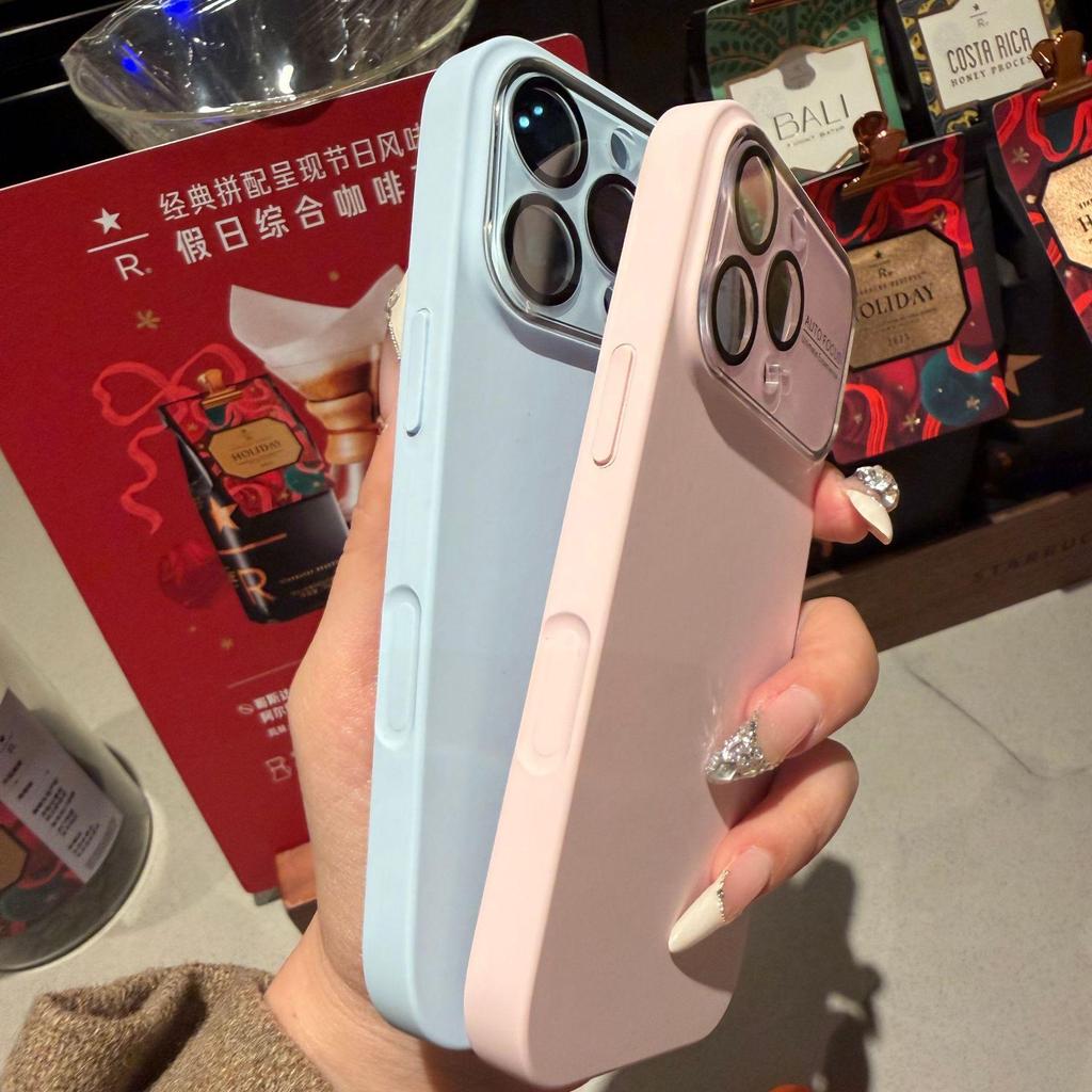 Solid Color Liquid Silicone Phone Case for iPhone 17 Pro Max - Drop-proof, Full Coverage PU Protective Cover from Apple 16