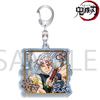 Anahtarlık Kolye Anime Demon Slayer Kimetsu No Yaiba Kamado Tanjirou Çift Taraflı HD Çanta Kolye Hayranlar İçin Hediye Cosplay Aksesuarları Takı Hediye