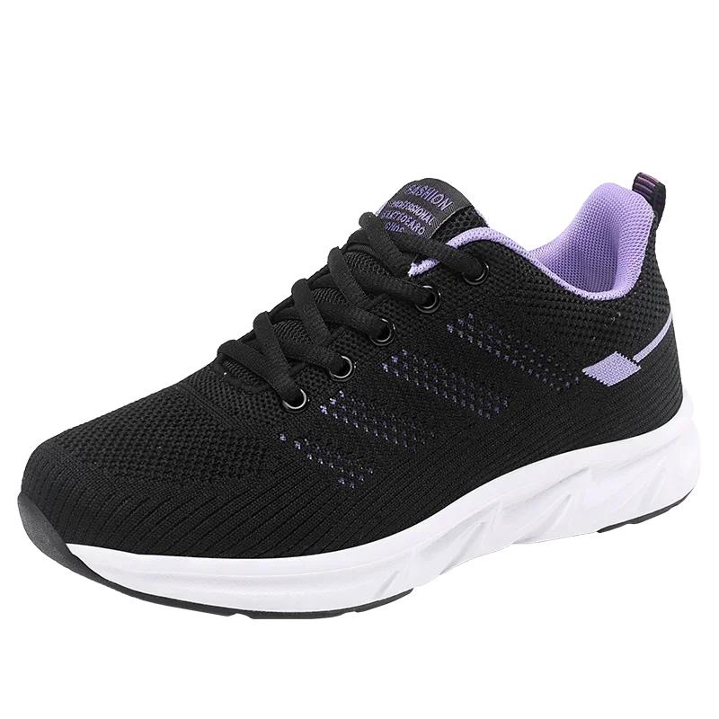 

Women Flying Weave Breathable Non-Slip Casual Sneakers Four Seasons All-Match Running Shoes Ladies Comfortable Jogging Shoes 35