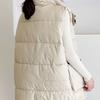 Mid-length Autumn and Winter Down Cotton Vest for Women Latest Korean Style Relaxed Fit Thickened Vest To Wear Vest Jacket