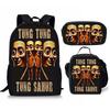 Cartoon Printing Casual Shoulder Bag Junior High School Students Large Capacity Backpacks
