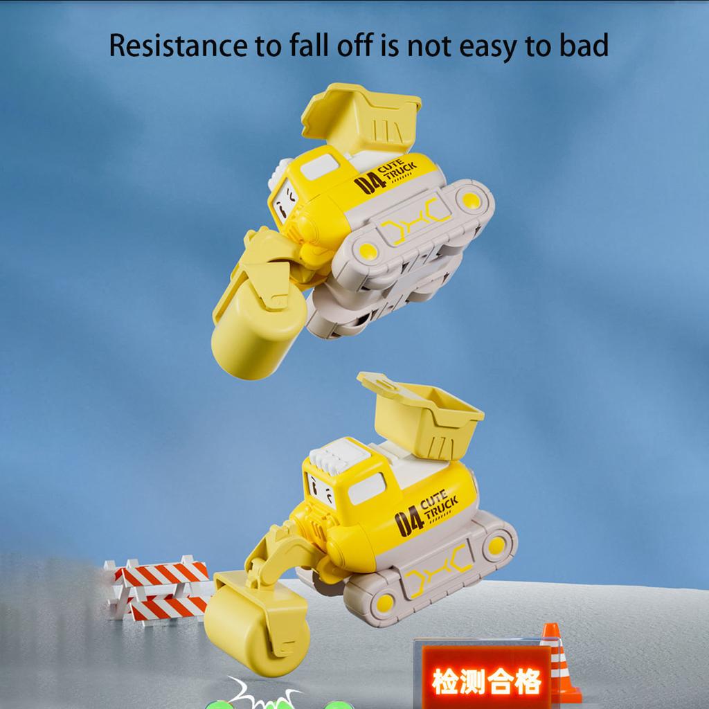 1pc Mini Excavators Fun Construction Car Toys Educational Children Cognitive Interactive Puzzle Toys Creative Excavator Toys Chr