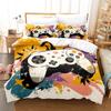 Colorful Graffiti Gamepad Bedding Set Controller Comforter Sets Bed Sheets Set King Size Bedding Set Quilt Set Bed Linen